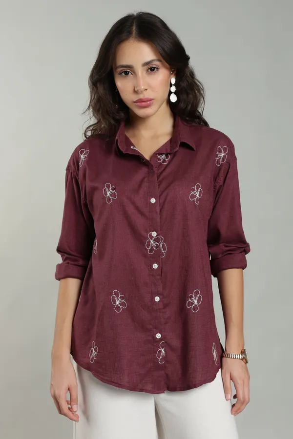 Women_S_Cherry_Embroidered_Linen_Shirt