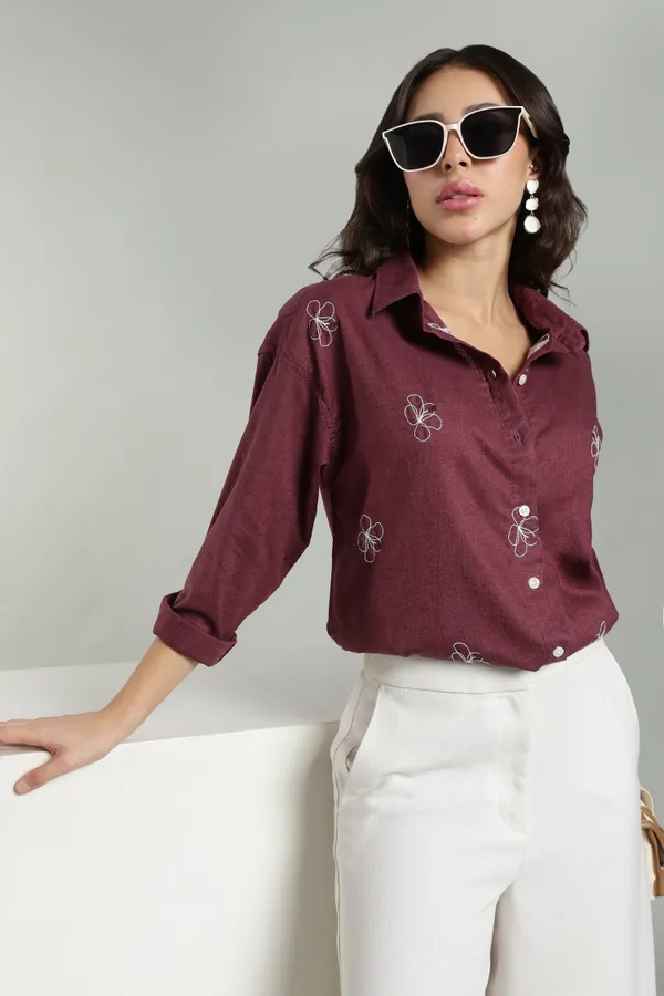 Women_S_Cherry_Embroidered_Linen_Shirt
