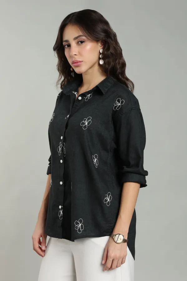 Women_S_Teal_Embroidered_Linen_Shirt