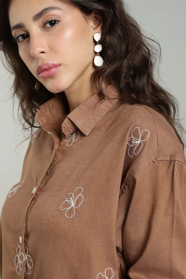 Women_S_Rust_Embroidered_Linen_Shirt