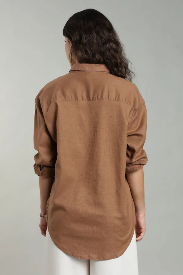 Women_S_Rust_Embroidered_Linen_Shirt