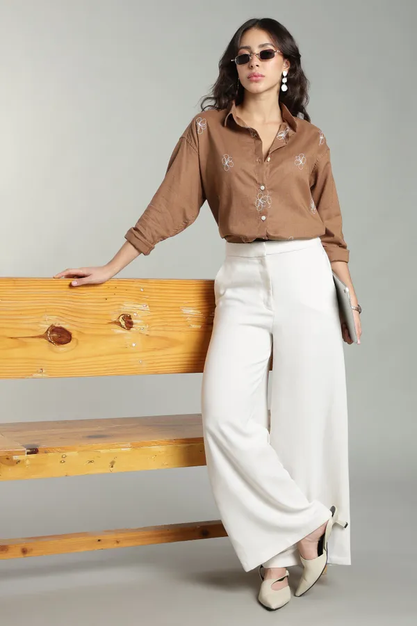 Women_S_Rust_Embroidered_Linen_Shirt