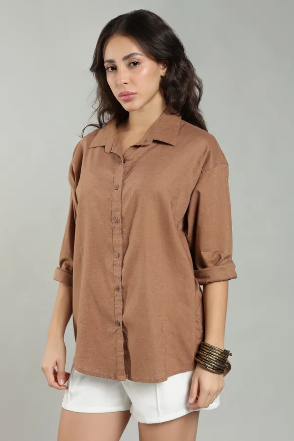 Women_S_Rust_Linen_Shirt