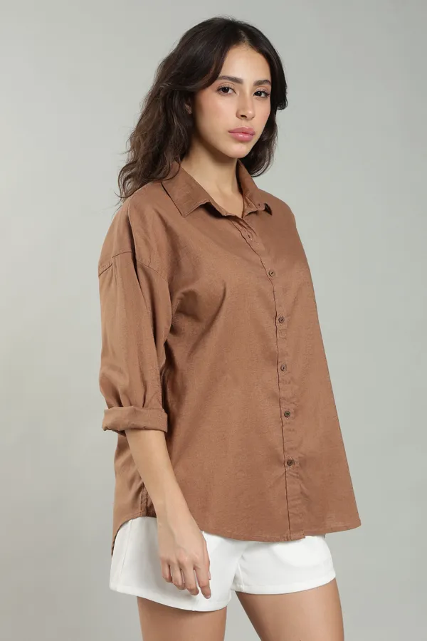 Women_S_Rust_Linen_Shirt