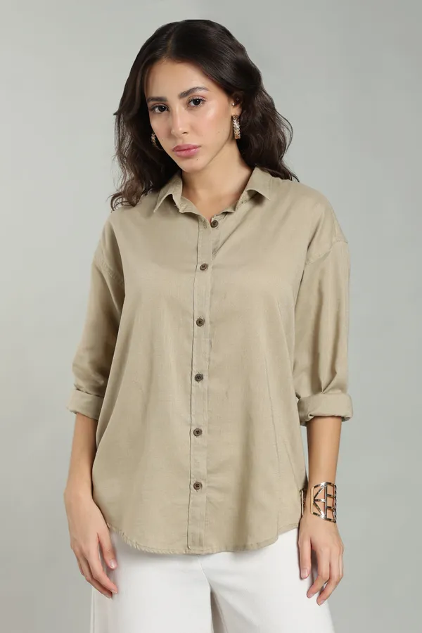 Beige_Linen_Shirt_For_Women_Pure_Linen