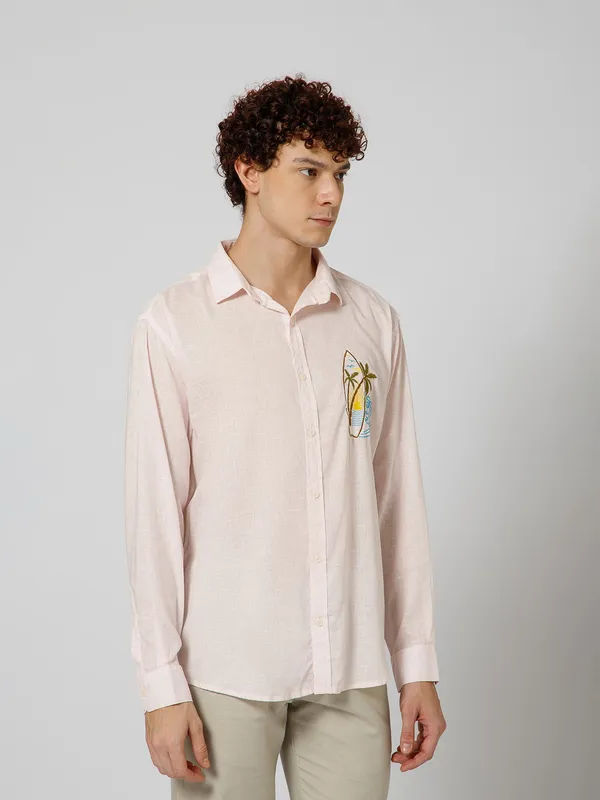 Surfing_Linen_Blend_Relaxed_Fit_Baby_Pink_Men_S_Shirt
