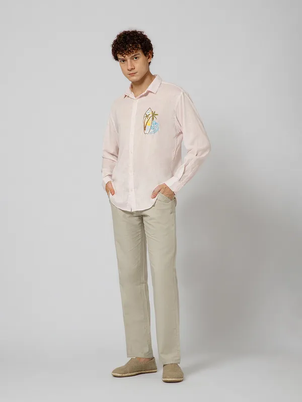Surfing_Linen_Blend_Relaxed_Fit_Baby_Pink_Men_S_Shirt