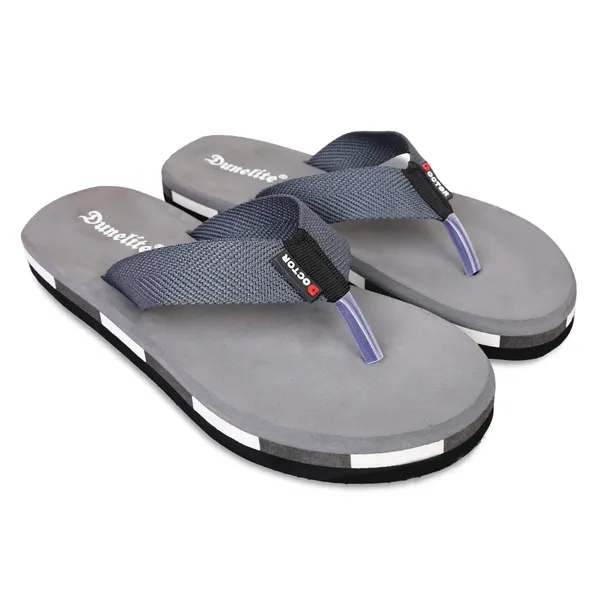 Grey_Rubber_Textured_Strap_Casual_Flip_Flops_For_Men