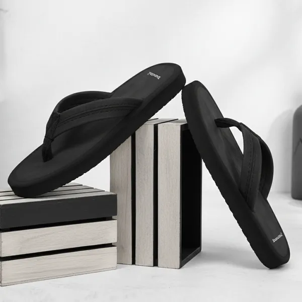 Black_Casual_Thong_Flip_Flops_For_Men
