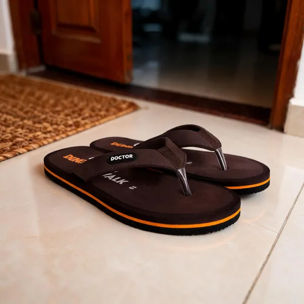 Brown_Orange_Accent_Casual_Flip_Flops_For_Men