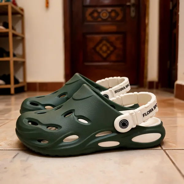 Green_Eva_Slip-On_Clogs_For_Men