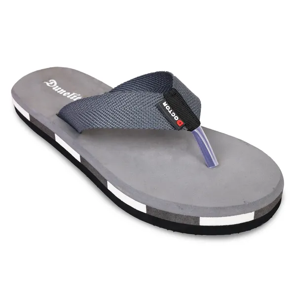 Grey_Rubber_Textured_Strap_Casual_Flip_Flops_For_Men