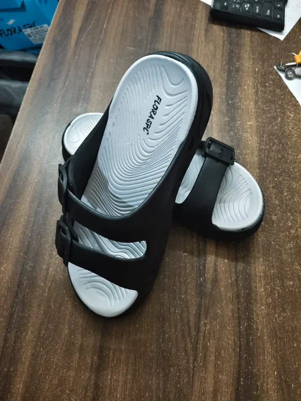 Black_Synthetic_Dual_Buckle_Strap_Sandals_For_Men