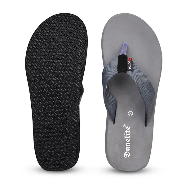 Grey_Rubber_Textured_Strap_Casual_Flip_Flops_For_Men