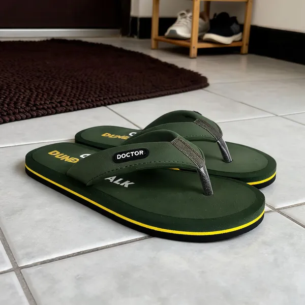 Green_Rubber_Sporty_Thong_Flip-Flops_For_Men