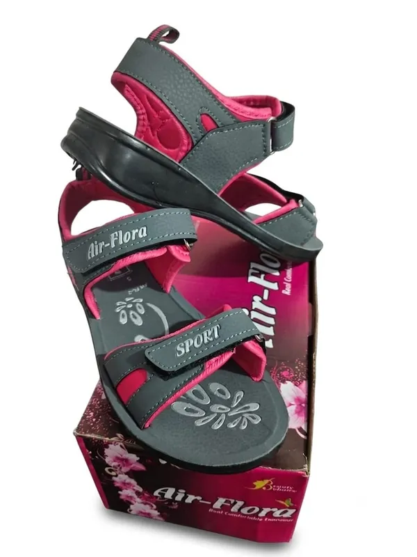 Black_And_Pink_Casual_Sport_Sandals_For_Women