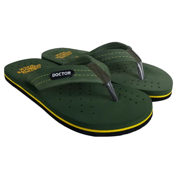 Green_Orthopedic_Contoured_Flip-Flops_For_Men
