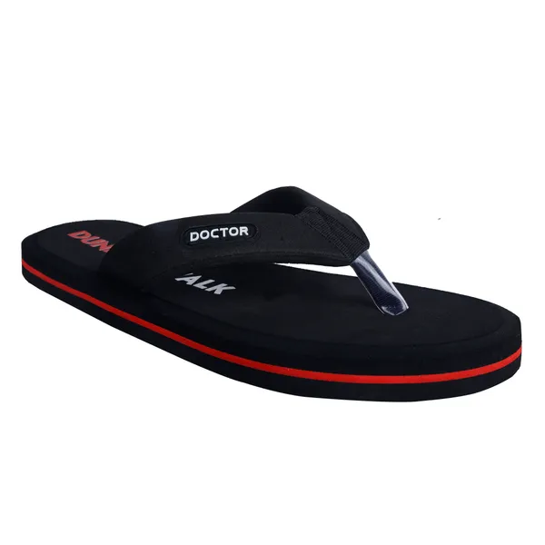 Black_Red_Accent_Thong_Casual_Flip_Flops_For_Men