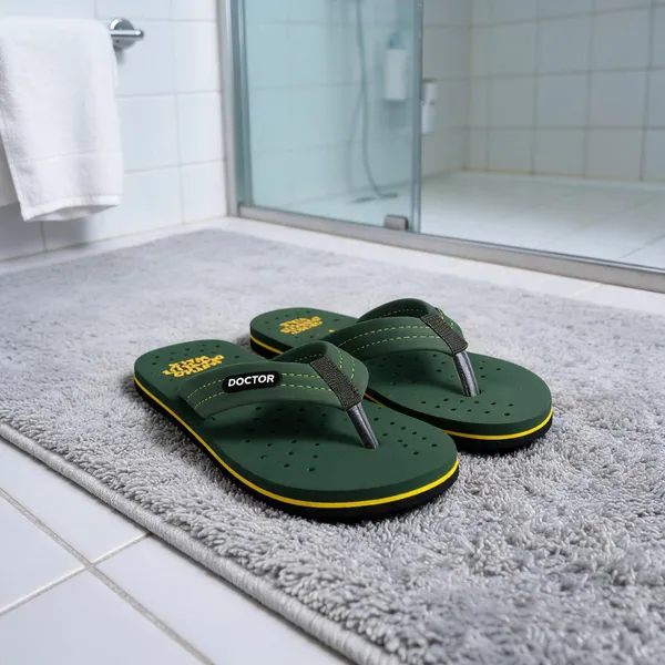 Green_Orthopedic_Contoured_Flip-Flops_For_Men