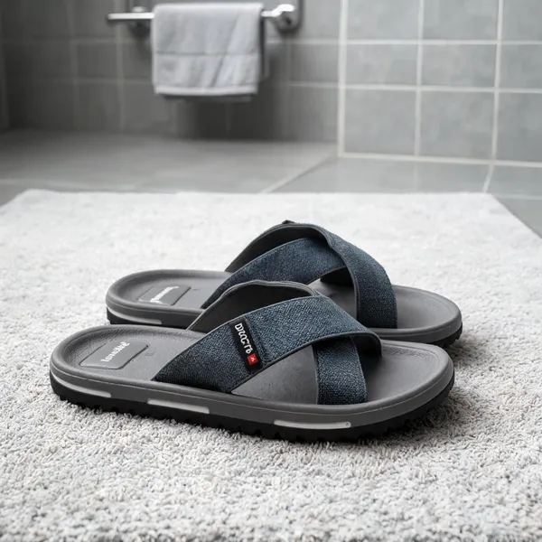 Grey_Casual_Cross-Strap_Flip-Flops_For_Men