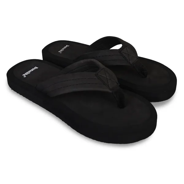 Black_Casual_Textured_Flip-Flops_For_Women