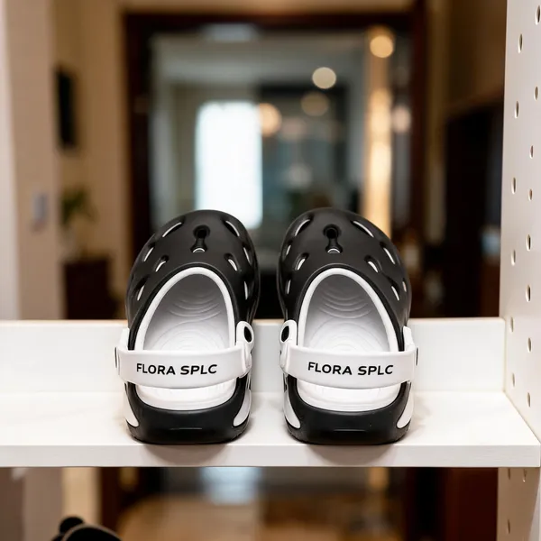 Black_Ventilated_Slip-On_Casual_Clogs_For_Men