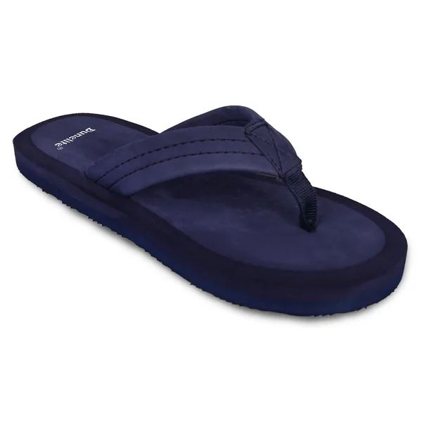 Blue_Casual_Textured_Flip-Flops_For_Women