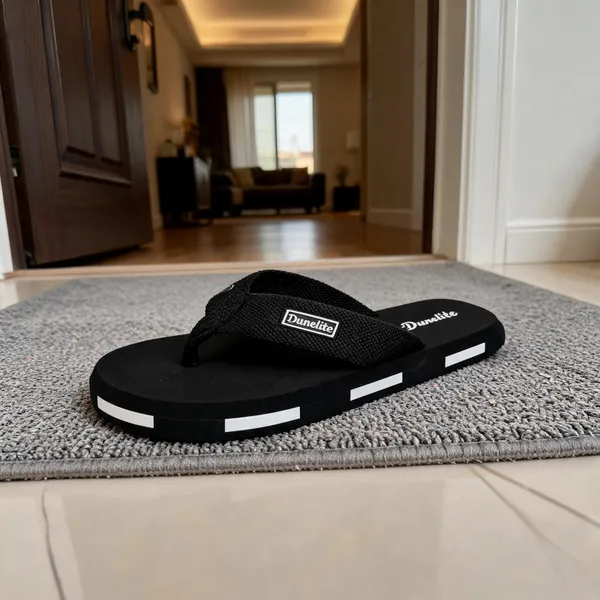 Black_Textured_Broad_Strap_Casual_Flip_Flops_For_Men