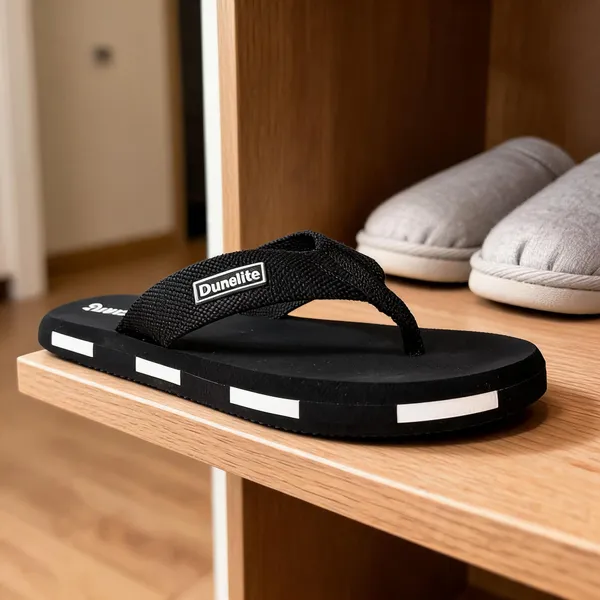 Black_Textured_Broad_Strap_Casual_Flip_Flops_For_Men