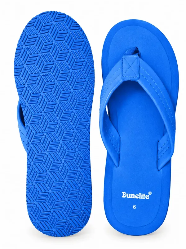 Blue_Casual_Textured_Flip-Flops_For_Women
