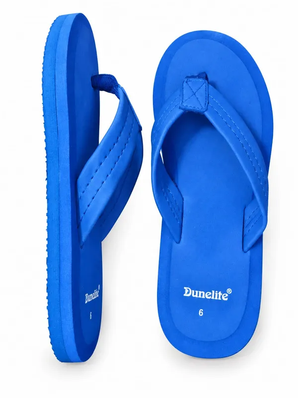 Blue_Casual_Textured_Flip-Flops_For_Women