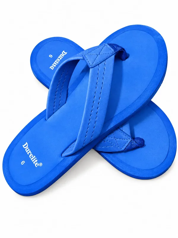 Blue_Casual_Textured_Flip-Flops_For_Women