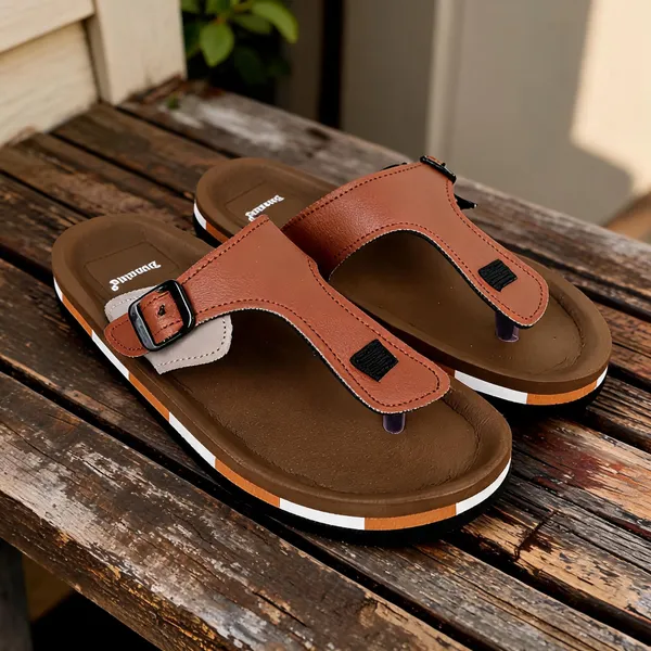 Brown_Casual_Buckle_Strap_Open-Toe_Sandals_For_Men