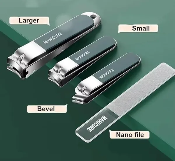 10-in-1_Manicure_Kit_–_Stainless_Steel_Nail_Clipper_Set_for_Men_&_Women