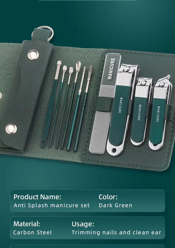 10-in-1_Manicure_Kit_–_Stainless_Steel_Nail_Clipper_Set_for_Men_&_Women