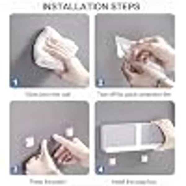 Plastic_Wall_Mounted_Soap_Sponge_Holder_With_Drain_Tray_Pack_Of_2