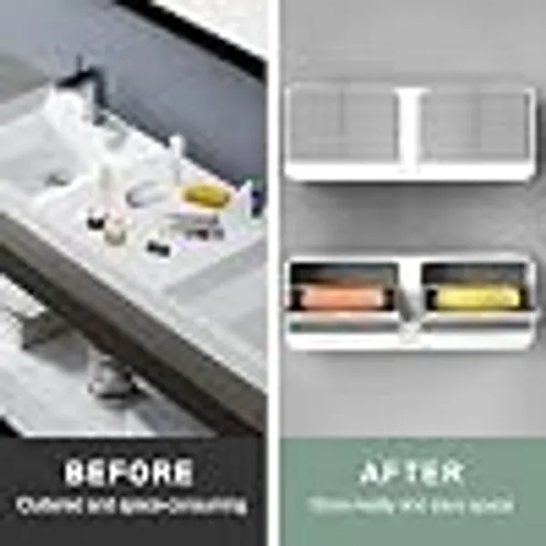 Plastic_Wall_Mounted_Soap_Sponge_Holder_With_Drain_Tray_Pack_Of_2