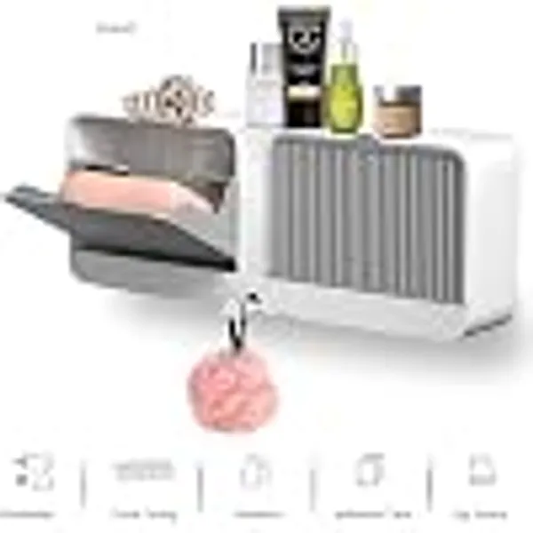 Plastic_Wall_Mounted_Soap_Sponge_Holder_With_Drain_Tray_Pack_Of_2