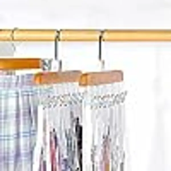 Wood_And_Steel_Multi_Hook_Hanging_Closet_Accessories_Organizer_Pack_Of_2