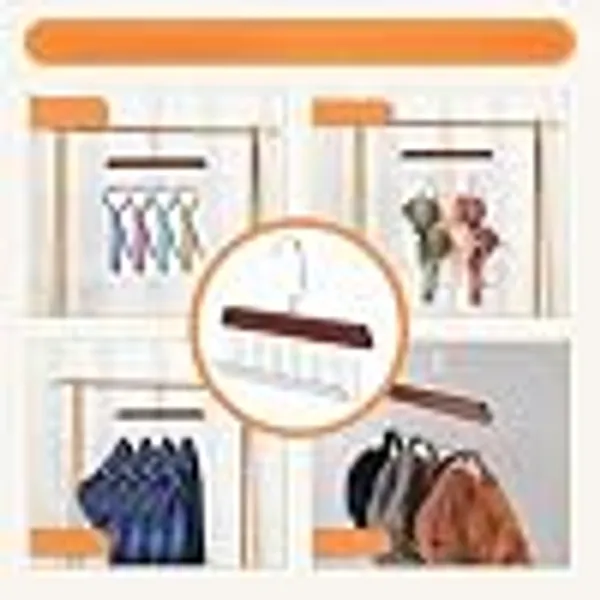 Wood_And_Steel_Multi_Hook_Hanging_Closet_Accessories_Organizer_Pack_Of_2
