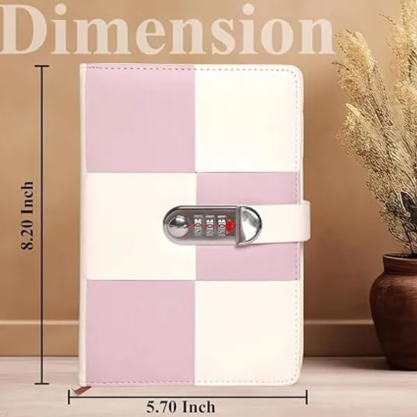 A5_Diary_Journal_with_Combination_Lock_|_Password_Protected_Secret_Notebook_|_Personal_Planner_&_Organizer_