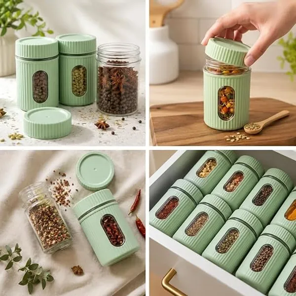 Airtight_Food_Storage_Container_BPA-Free_Food_Grade_Plastic_Kitchen_Storage_Jar_with_Transparent_Window(Pack_of_2)