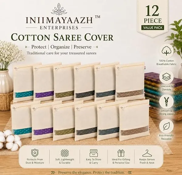 Cotton_Saree_Storage_cover_with_Zip_Closure_(Pack_of_6)