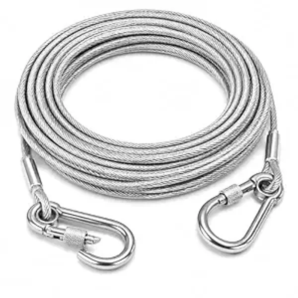 Multi-Purpose_32ft_Stainless_Steel_Wire_Cable_–_Heavy_Duty_Dog_Tie-Out_and_Hanging_Support_Rope