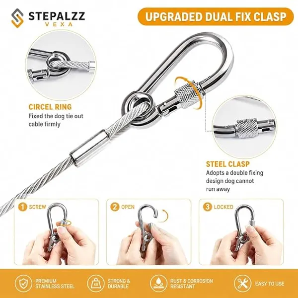 Multi-Purpose_32ft_Stainless_Steel_Wire_Cable_–_Heavy_Duty_Dog_Tie-Out_and_Hanging_Support_Rope