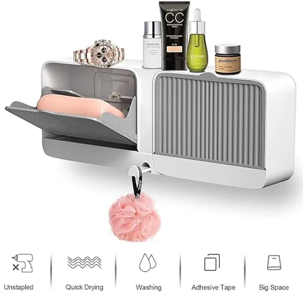 No-Drilling_Wall_Mounted_Soap_Stand_for_Bathroom_with_Double_with_Lid