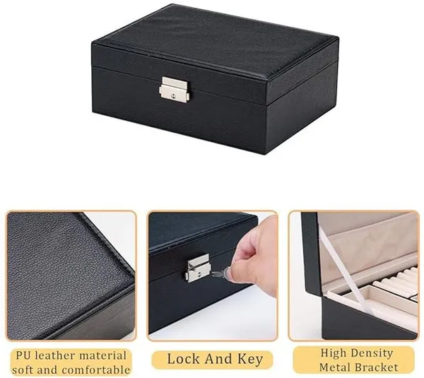 Black_Faux_Leather_Jewellery_Organizer_Vanity_Storage_Box