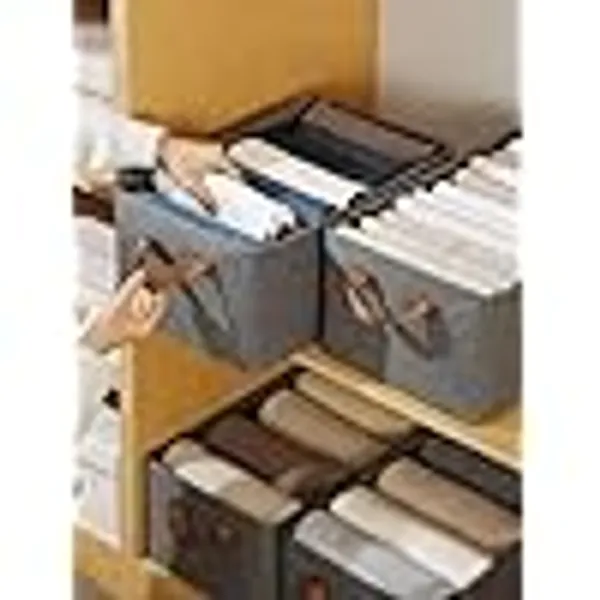 Fabric_Metal_Frame_Grey_Wardrobe_Clothes_Storage_Organizer