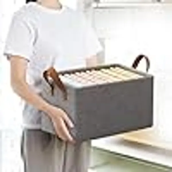 Fabric_Metal_Frame_Grey_Wardrobe_Clothes_Storage_Organizer