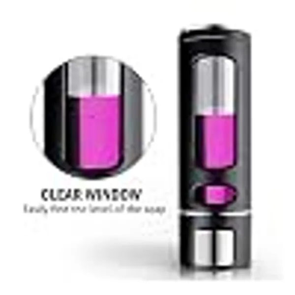 Black_Plastic_Wall_Mount_Manual_Pump_Soap_Dispenser